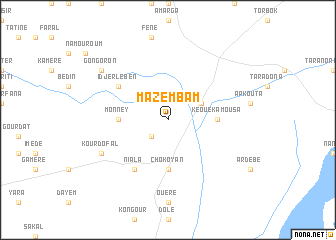 map of Mazembam