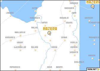 map of Mazera