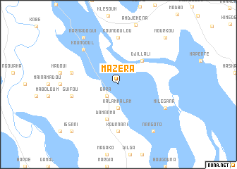 map of Mazéra