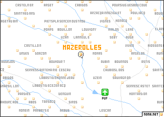 map of Mazerolles