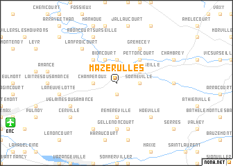 map of Mazerulles