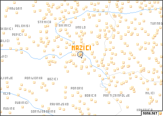 map of Mazići