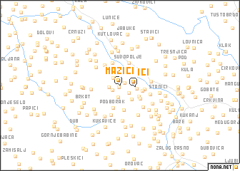 map of Mažići