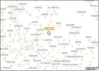 map of Mažić