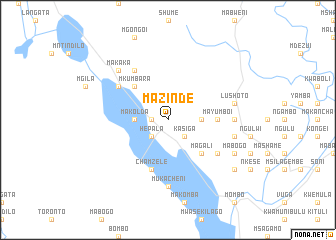map of Mazinde