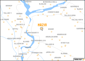 map of Māzin