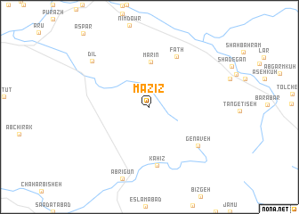 map of Mazīz