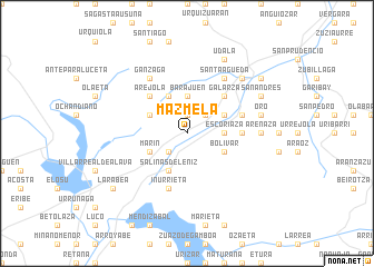 map of Mázmela