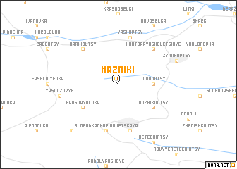 map of Mazniki