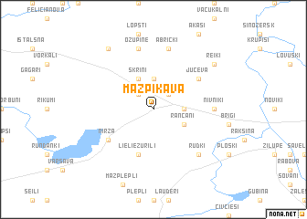 map of Mazpikava
