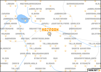 map of Mazra‘ah