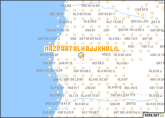 map of Mazra‘at al Ḩājj Khalīl