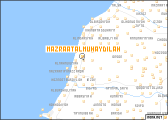 map of Mazra‘at al Muḩaydilah