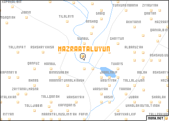 map of Mazra‘at al ‘Uyūn