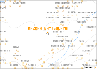 map of Mazra‘at Bayt Şulaybī