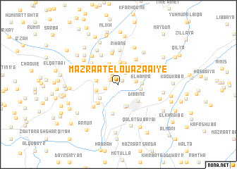 map of Mazraat el Ouazaaïyé