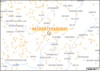 map of Mazraat es Souaïri