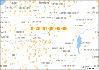 map of Mazra‘at Khafīshah