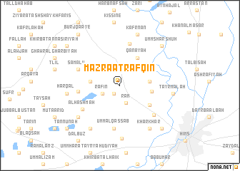 map of Mazra‘at Rafqīn