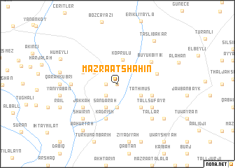 map of Mazra‘at Shāhīn