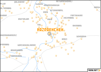 map of Mazra‘ehcheh