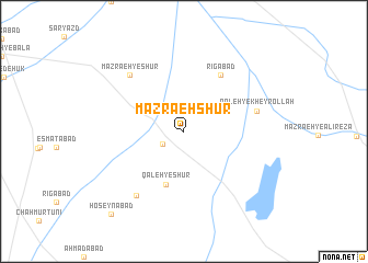 map of Mazra‘eh Shūr
