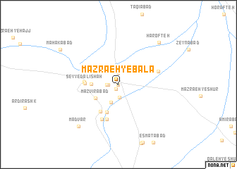map of Mazra‘eh-ye Bālā