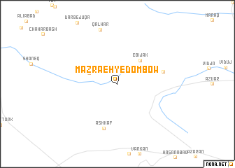 map of Mazra‘eh-ye Dombow