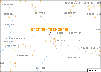 map of Mazra‘eh-ye Khosrow