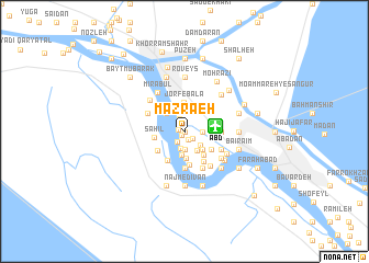 map of Mazra‘eh