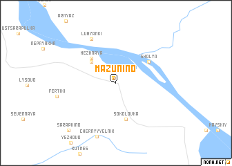 map of Mazunino