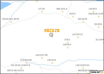 map of Mazuza