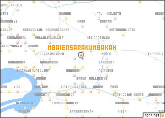 map of Mbaien Sara Kumba Kah