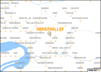 map of Mbaien Wollof
