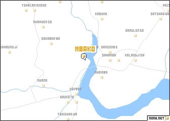 map of Mbako