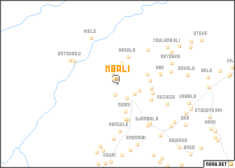 map of Mbali