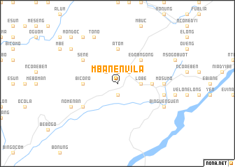 map of Mbanenvila