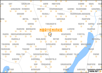 map of Mbaye Minké