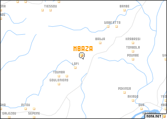 map of Mbaza
