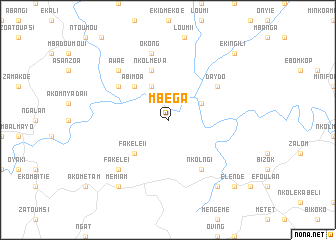 map of Mbéga