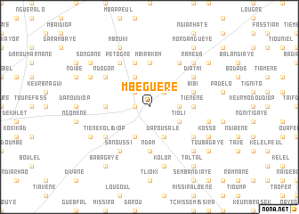 map of Mbéguéré