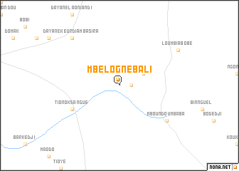 map of Mbélogne Bali