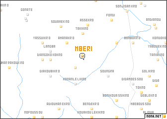 map of Mbéri