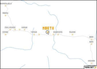 map of Mbet II