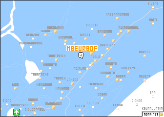 map of Mbeurbof