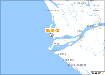 map of Mbiako