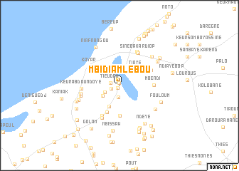 map of Mbidiam Lébou