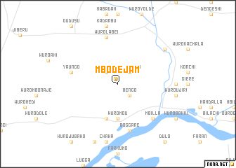 map of Mbodejam
