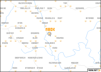 map of Mbok