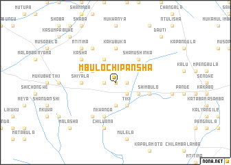 map of Mbulo-Chipansha